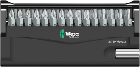 Produktbild von Wera Bit-Satz Bit-Check 30 Wood 2 5057432001 4013288179845