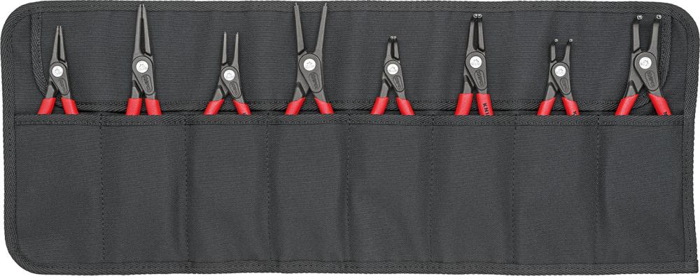 Sicherungsringzangen-Satz Präzision in Rolltasche 8-teilig KNIPEX