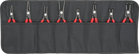 Produktbild von KNIPEX Sicherungsringzangen-Satz Präzision in Rolltasche 8-teilig 00 19 58 V02 4003773081579