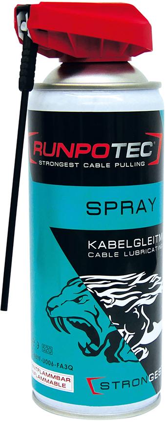 Produktbild von RUNPOTEC Kabelgleitmittel Spray 400ml 20523 9120045475272