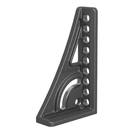 Produktansicht von Siegmund Anschlag- und Spannwinkel 250 G mit Drehwinkel links 145 x 49 x 250 mm Materialstärke 14 mm für System 16