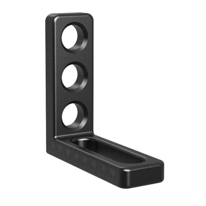 Produktansicht von Siegmund Anschlag- und Spannwinkel 175 L 175 x 50 mm Materialstärke 18 mm für System 22