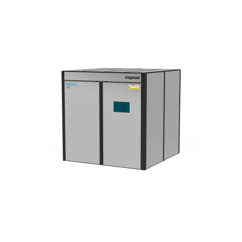Produktansicht von Siegmund Laserschweißzelle modular 2540 x 2570 x 2520 mm mit Dach
