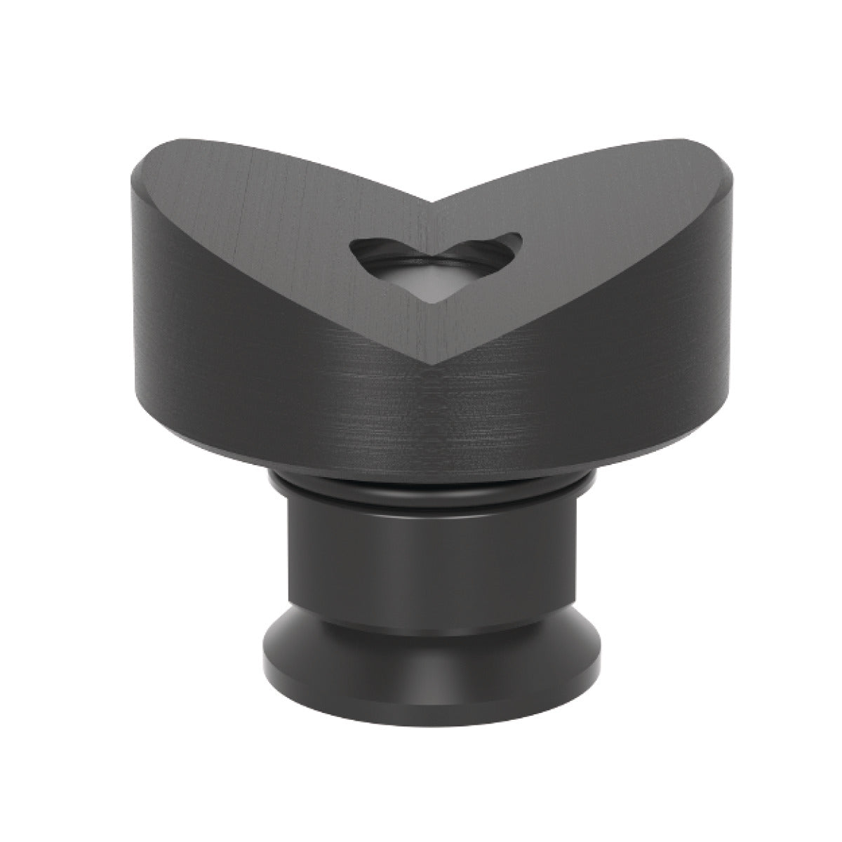 Produktansicht von Siegmund Prisma Ø 50 mm Höhe 20 mm 135° mit eingeschraubtem Bund nitriert für System 28