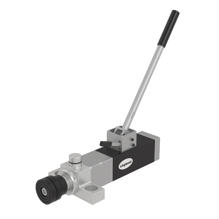 Produktansicht von Siegmund Tischpresse für System 28 mit 2,5 t Presskraft und 60 mm Hub