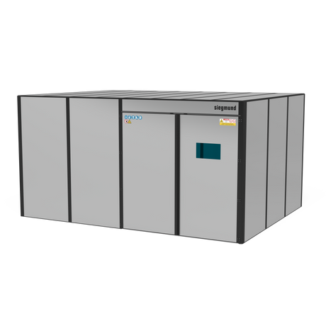 Produktansicht von Siegmund Laserschweißzelle modular 4940 x 3770 x 2520 mm mit Dach