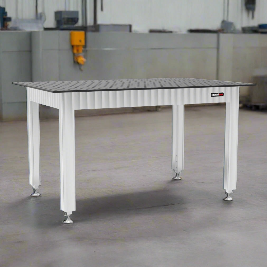 Produktansicht von Siegmund Werkbank 1500 x 1000 x 900 mm mit Stahlplatte System 16