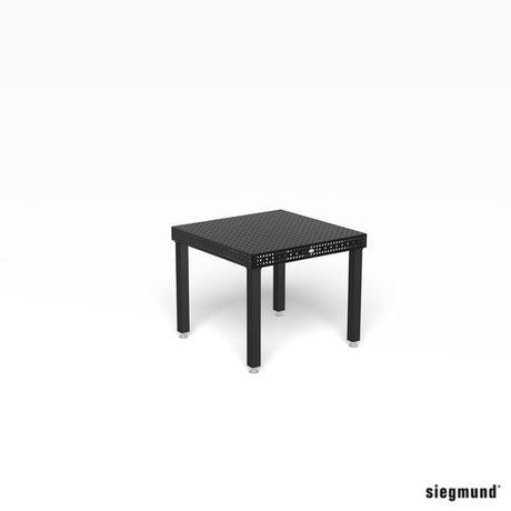 Produktansicht von Siegmund Schweißtisch 1000 x 1000 x 100 mm Professional Extreme 8.7 System 16 Plasmanitriert höhenverstellbar 600-900 mm mit Lenkrolle und Feststellbremse