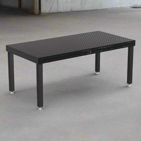 Produktansicht von Siegmund Schweißtisch 2000 x 1000 x 100 mm Professional 750 System 16 Plasmanitriert höhenverstellbar 600-900 mm mit Lenkrolle und Feststellbremse