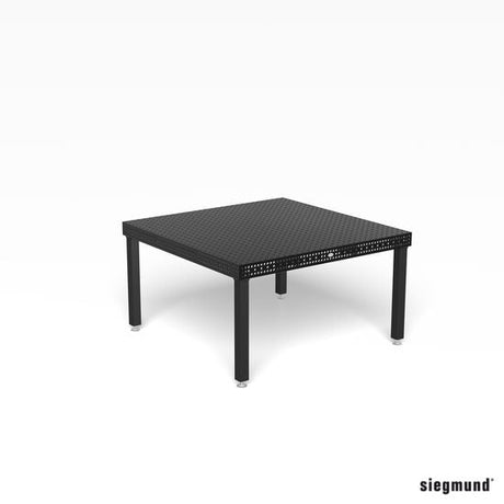 Produktansicht von Siegmund Schweißtisch 1500 x 1500 x 100 mm Professional Extreme 8.7 System 16 Plasmanitriert Höhe 750 mm mit Bodenverankerung