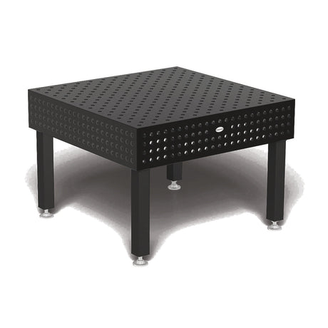 Produktansicht von Siegmund Schweißtisch 1200 x 1200 x 250 mm Professional Extreme 8.7 PLUS System 22 Plasmanitriert, Diagonalraster höhenverstellbar 550-900 mm