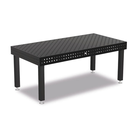 Produktansicht von Siegmund Schweißtisch 2000 x 1000 x 150 mm Professional Extreme 8.7 System 22 Plasmanitriert, Diagonalraster höhenverstellbar 500-800 mm