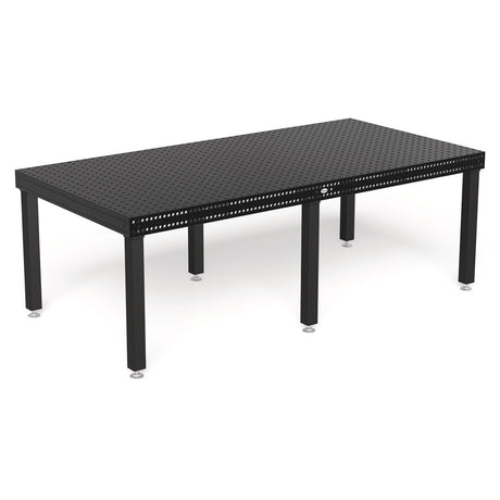Produktansicht von Siegmund Schweißtisch 2400 x 1200 x 150 mm Professional 750 System 22 Plasmanitriert Höhe 700 mm mit Bodenverankerung