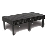 Produktansicht von Siegmund Schweißtisch 2400 x 1200 x 250 mm Professional Extreme 8.7 PLUS System 22 Plasmanitriert, Diagonalraster Höhe 600 mm mit Bodenverankerung