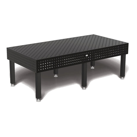 Produktansicht von Siegmund Schweißtisch 2400 x 1200 x 250 mm Professional Extreme 8.7 PLUS System 22 Plasmanitriert, Diagonalraster Höhe 600 mm mit Bodenverankerung