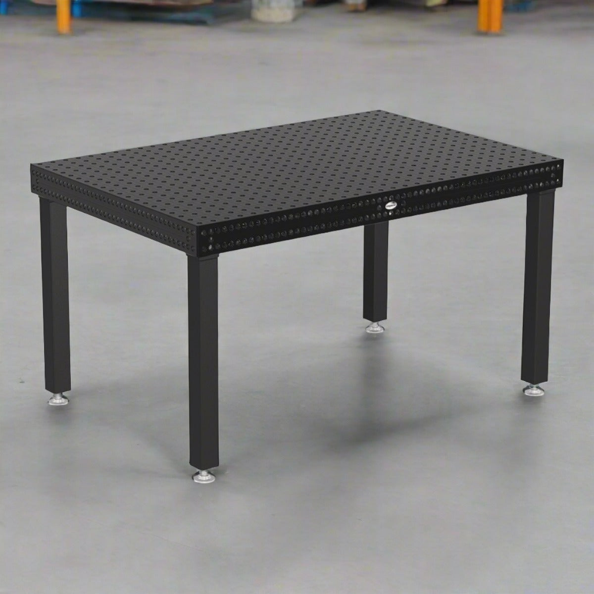 Produktansicht von Siegmund Schweißtisch 1500 x 1000 x 150 mm Professional 750 System 22 Plasmanitriert Höhe 700 mm mit Lenkrolle und Feststellbremse