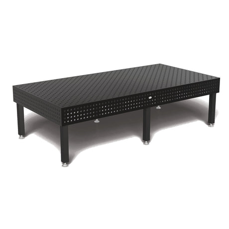 Produktansicht von Siegmund Schweißtisch 3000 x 1500 x 250 mm Professional Extreme 8.7 PLUS System 22 Plasmanitriert, Diagonalraster höhenverstellbar 550-900 mm