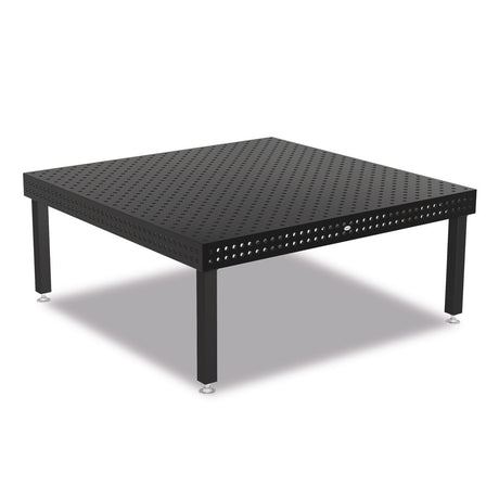 Produktansicht von Siegmund Schweißtisch 2000 x 2000 x 150 mm Professional Extreme 8.7 System 22 Plasmanitriert, Diagonalraster Höhe 700 mm mit Bodenverankerung