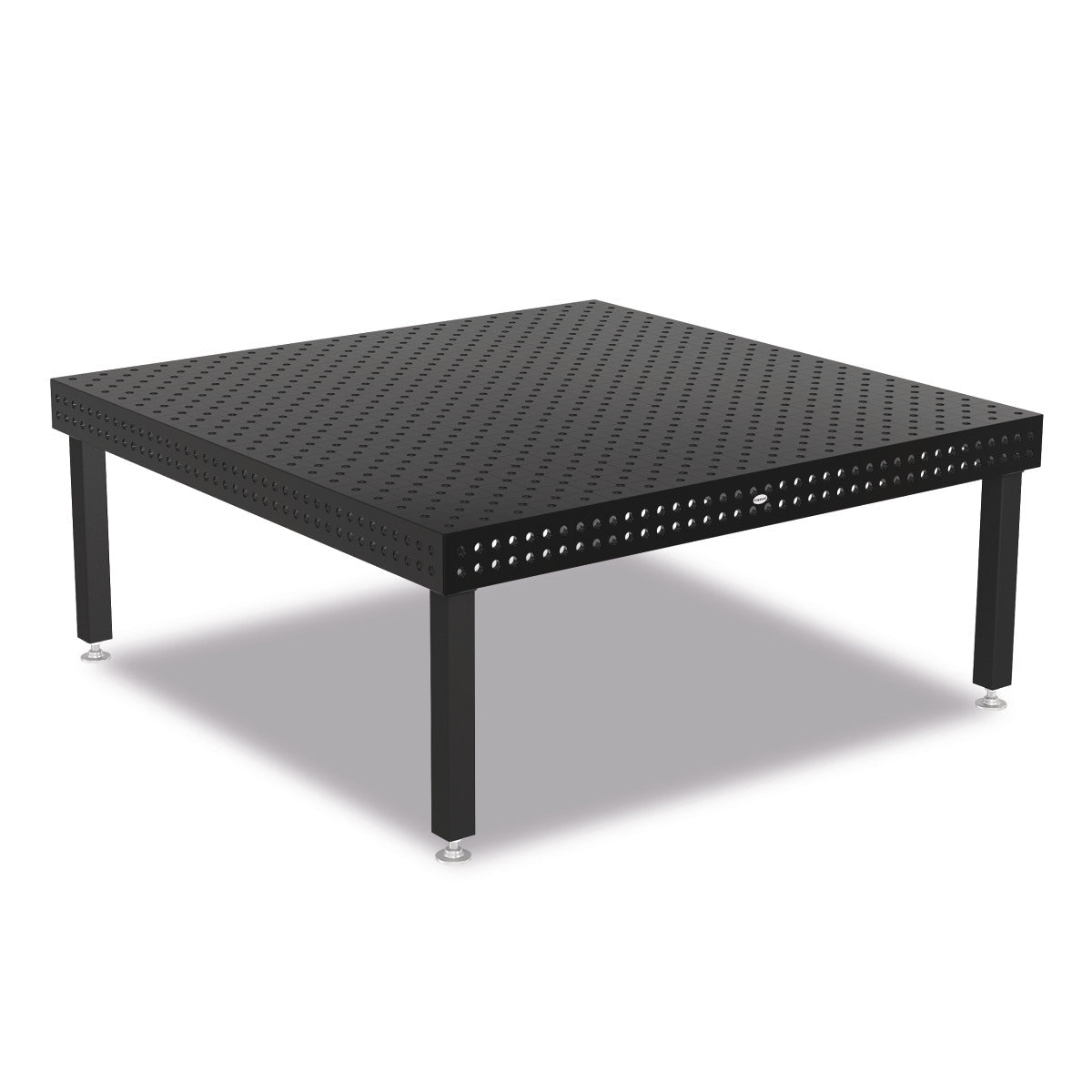 Produktansicht von Siegmund Schweißtisch 2000 x 2000 x 150 mm Professional Extreme 8.7 System 22 Plasmanitriert, Diagonalraster höhenverstellbar 600-850 mm mit Lenkrolle und Feststellbremse