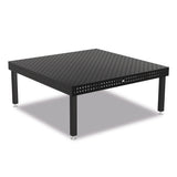 Produktansicht von Siegmund Schweißtisch 2000 x 2000 x 150 mm Professional Extreme 8.7 System 22 Plasmanitriert, Diagonalraster höhenverstellbar 600-850 mm mit Lenkrolle und Feststellbremse