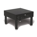 Produktansicht von Siegmund Schweißtisch 1200 x 1200 x 300 mm Professional Extreme 8.8 PLUS System 28 Plasmanitriert, Diagonalraster höhenverstellbar 550-750 mm mit Lenkrolle und Feststellbremse