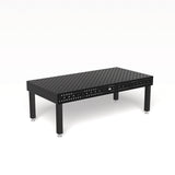 Produktansicht von Siegmund Schweißtisch 2400 x 1200 x 200 mm Professional Extreme 8.7 System 28 Plasmanitriert, Diagonalraster Höhe 650 mm mit Bodenverankerung