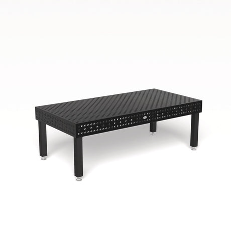 Produktansicht von Siegmund Schweißtisch 2400 x 1200 x 200 mm Professional Extreme 8.7 System 28 Plasmanitriert, Diagonalraster höhenverstellbar 550-900 mm