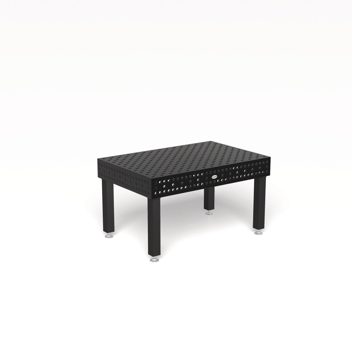 Produktansicht von Siegmund Schweißtisch 1500 x 1000 x 200 mm Professional Extreme 8.7 System 28 Plasmanitriert, Diagonalraster Höhe 650 mm mit Lenkrolle und Feststellbremse
