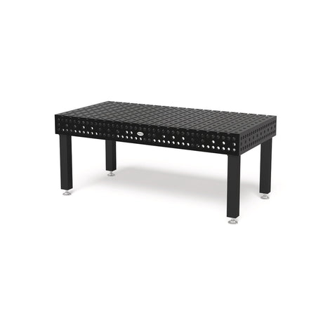 Produktansicht von Siegmund Nutentisch 1500 x 1000 x 200 mm Hexagon 8.7 System 28 Plasmanitriert, Quernuten Höhe 650 mm mit Bodenverankerung