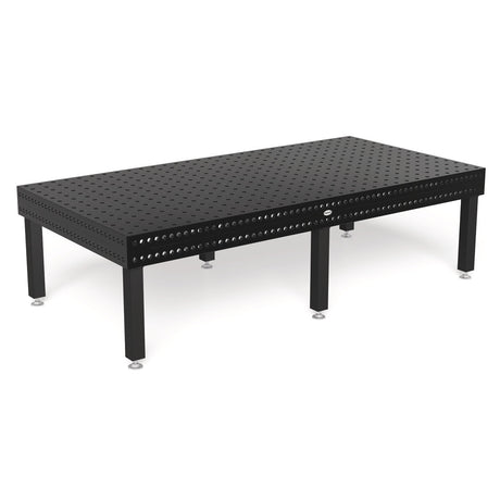 Produktansicht von Siegmund Schweißtisch 3000 x 1500 x 200 mm Professional 750 System 28 Plasmanitriert Höhe 650 mm mit Bodenverankerung