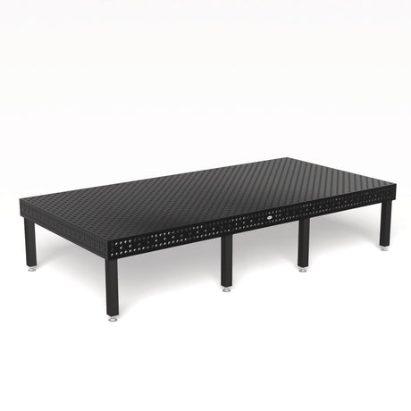 Produktansicht von Siegmund Schweißtisch 4000 x 2000 x 200 mm Professional Extreme 8.7 System 28 Plasmanitriert, Diagonalraster höhenverstellbar 450-750 mm