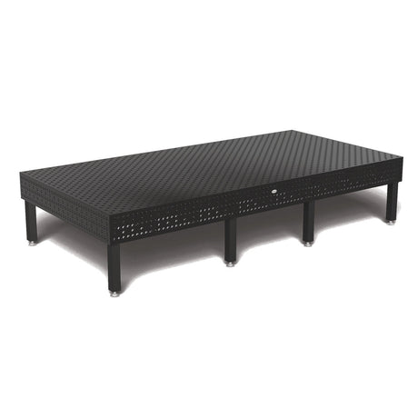 Produktansicht von Siegmund Schweißtisch 4000 x 2000 x 300 mm Professional Extreme 8.8 PLUS System 28 Plasmanitriert, Diagonalraster höhenverstellbar 450-750 mm