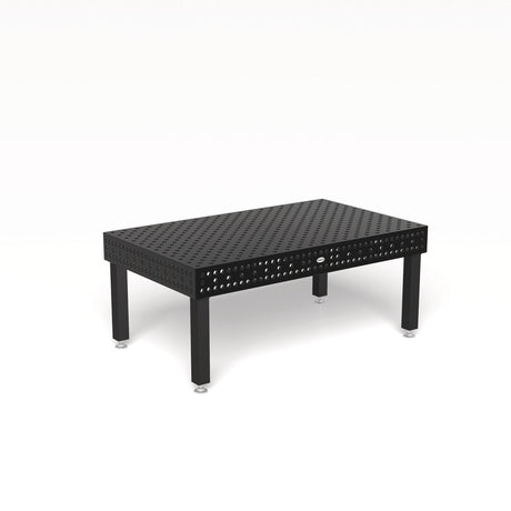 Produktansicht von Siegmund Schweißtisch 2000 x 1200 x 200 mm Professional Extreme 8.7 System 28 Plasmanitriert, Diagonalraster Höhe 650 mm mit Bodenverankerung