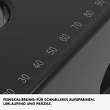 Detailansicht zur Feinskalierung von einem Siegmund Schweißtisch plasmanitriert