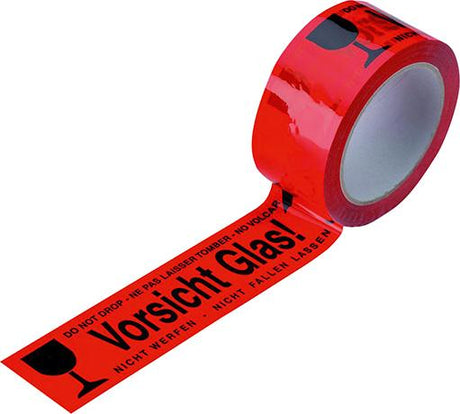 Produktbild von Enviro Warnklebeband 50mm x 66m -Vorsicht Glas- (4-sprachig) 4270606151 5060288740017