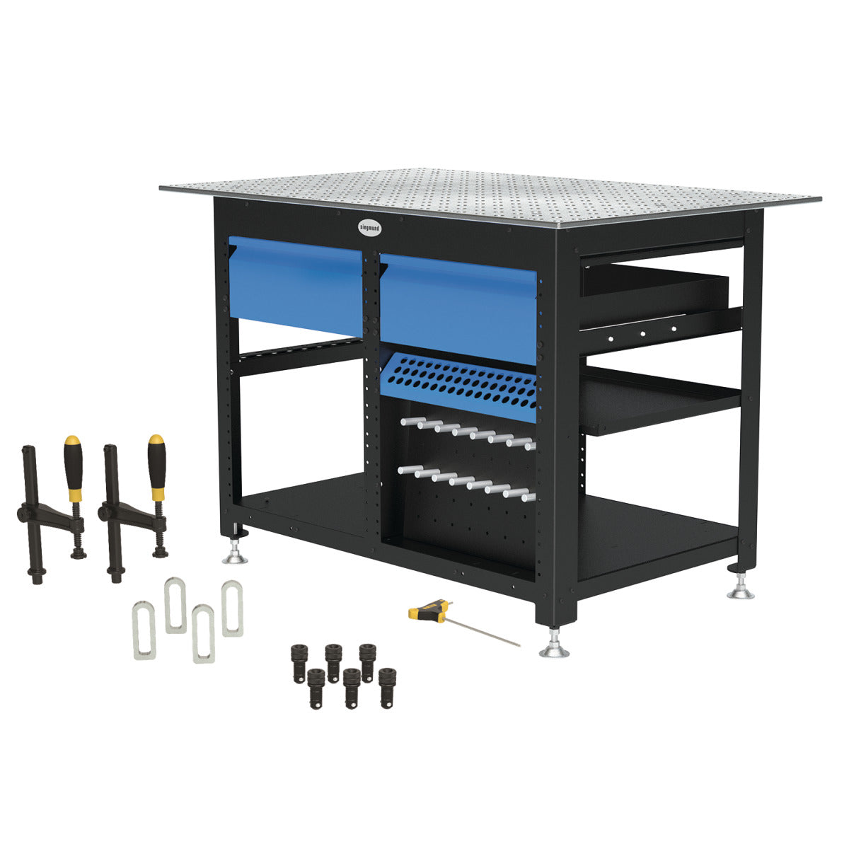 Produktbild von Siegmund Werkbank Workstation Basispaket inkl. 2 Schubladen inkl. Werkzeug-Set A 167322 4262500756238