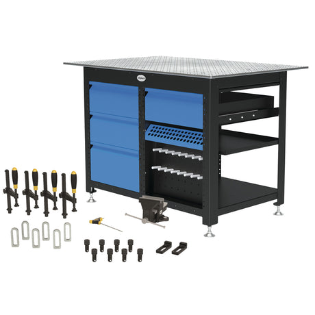 Produktbild von Siegmund Werkbank Workstation Basispaket inkl. 4 Schubladen inkl. Werkzeug-Set B 167343 4262500756191