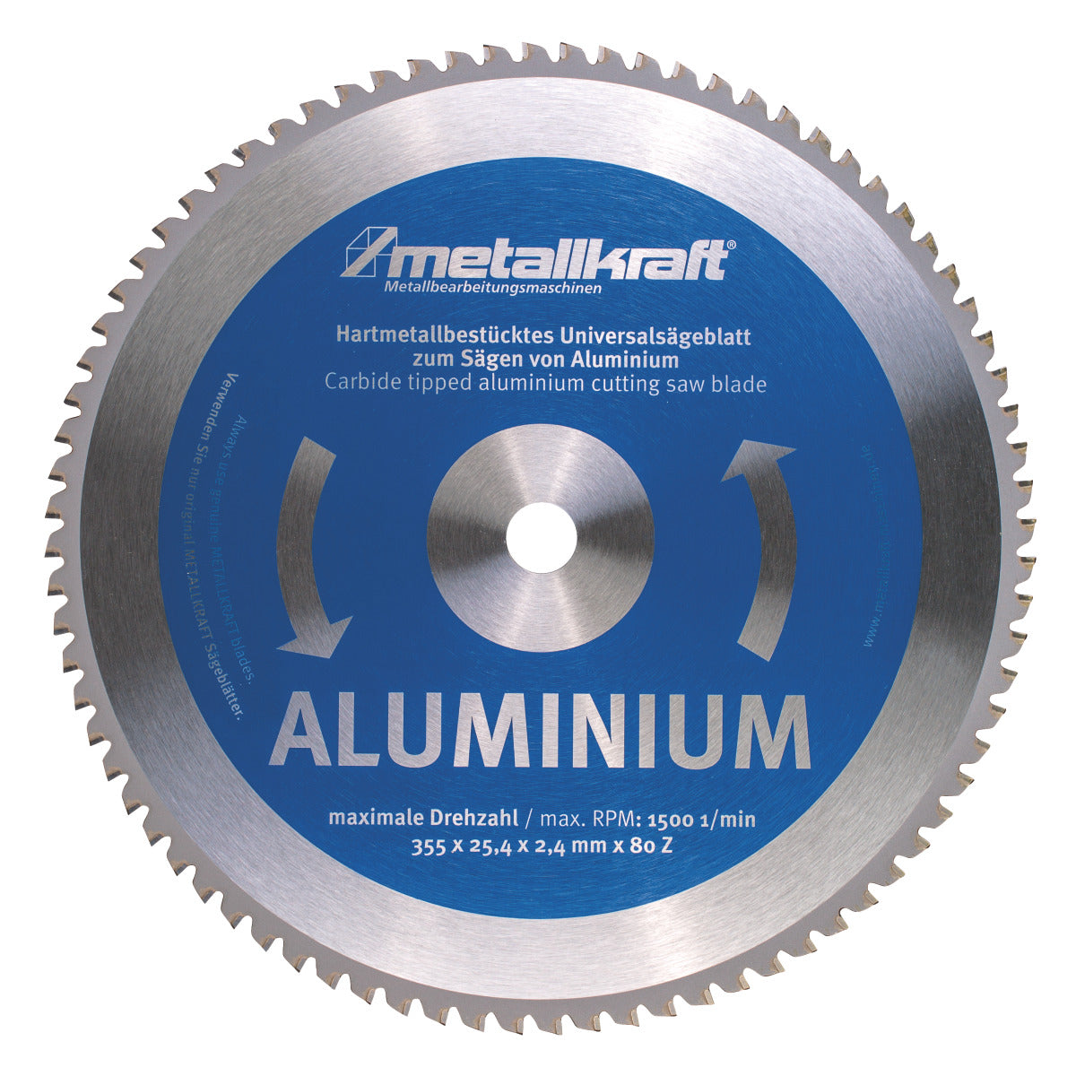 Produktbild von Metallkraft Sägeblatt für Aluminium Ø 355 x 2,4 x 25,4 mm 3853502 4036351000242