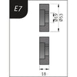 Biegerollensatz Metallkraft Typ E7, Ø 53 x 19 x 18 mm