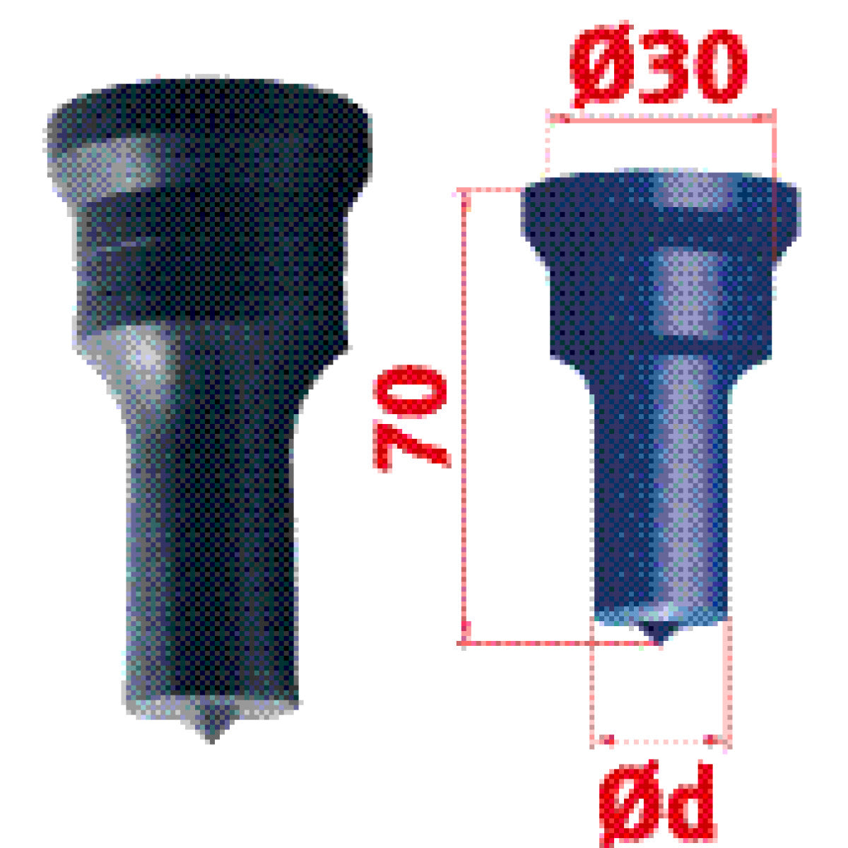 Produktbild von Metallkraft Rundstempel Nr.2 Ø 21,5 mm 3889321,5 4036351163602