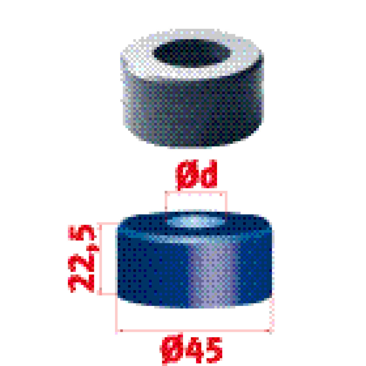 Rundmatrize Metallkraft Nr.45 Ø 14,7 mm