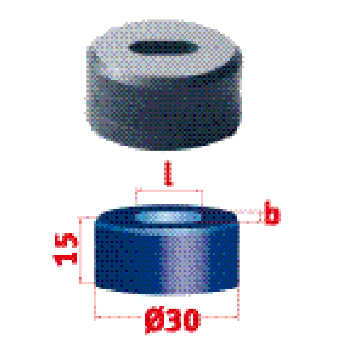 Produktbild von Metallkraft Langlochmatrize Nr.30 8,0 x 16,0 mm 388948,0X16,0 4036351166528