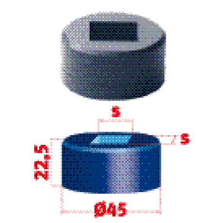 Produktbild von Metallkraft Vierkant-Matrize Nr.45 21,2 mm 3889621,2 4036351167549