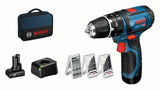 Cordless impact drill GSB 12V-15, with 1 x 4.0 Ah, 1 x 2.0 Ah Li-Ion battery