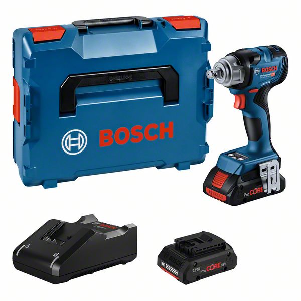 Produktbild von BOSCH Akku-Drehschlagschrauber GDS 18V-330 HC, L-BOXX 136, 2 x Akku ProCORE18V 4.0A 06019L5002 4059952641782