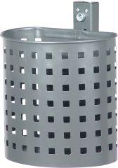 Produktbild von Rottner Abfallbehälter 20 l halbrund verzinkt Quadratloch 7057-02FV 4040136757207