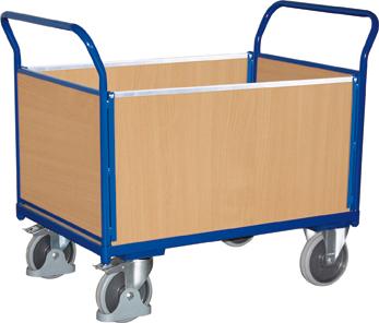 Vierwandwagen 400 kg 850 x 450 mm Holzwände