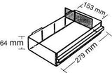 Ersatzschublade Typ150-3 B279xT155xH64 mm transparent