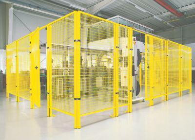 Produktbild von TTS Wandanschlussprofil Maschinenschutzgitter H1500 mm RAL 9005 9970 4332163311164