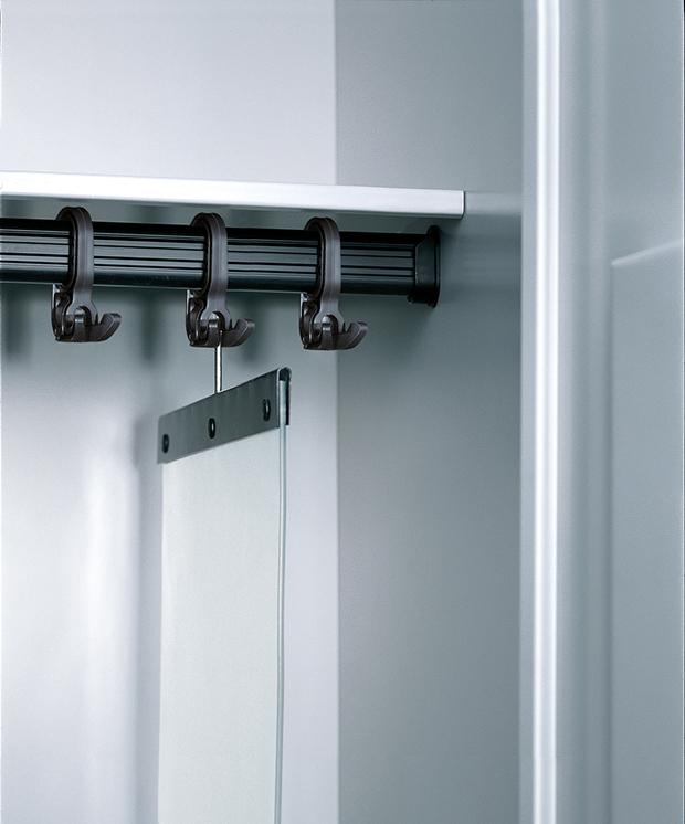 Produktbild von C+P Trennwand Kunststoff für Serie Classic/Evolo verschieb-/schwenkbar 4400-705 4330816291535